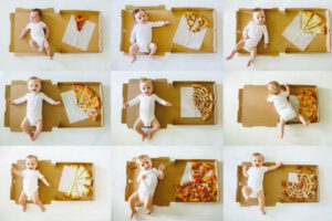 SO CREATIVE! Mom documents baby's milestones in the most delicious way